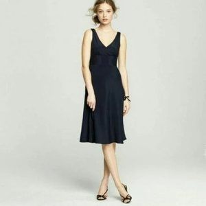 J. Crew Sophia Black Silk Dress